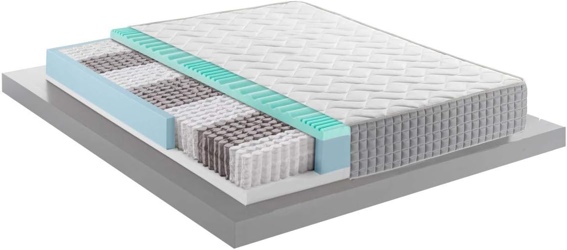 Mentor - Materasso Offerte Fine Serie H3 SINGOLO 80x190 Greentech MED 4.1 DISP. MEDICO DETRAIBILE 5 cm di Memory