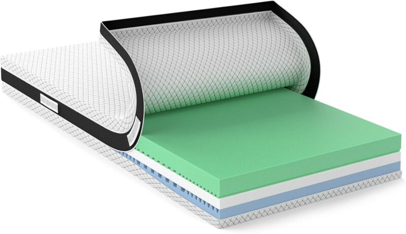 Amazon Basics Materasso 2 in 1 con nucleo in schiuma ibrida