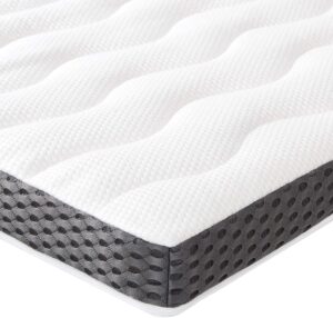 Amazon Basics - Topper Piazze Francese 140 x 200 cm in Memory Foam Morbido