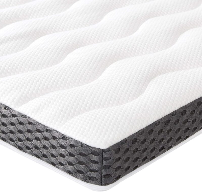 Amazon Basics - Topper Piazze Francese 140 x 200 cm in Memory Foam Morbido