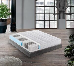 Mentor - Materasso Molle MED H3 MATRIMONIALE 160x200 Morfeo MED 1.1 DISP. MEDICO DETRAIBILE H21 a nove zone di portanza differenziata