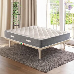 Materasso matrimoniale 160X190 Cm con nuova TECNOLOGIA DI COMFORT | Materasso ortopedico alto 20 cm contro il mal di schiena | Materasso che NON SCALDA